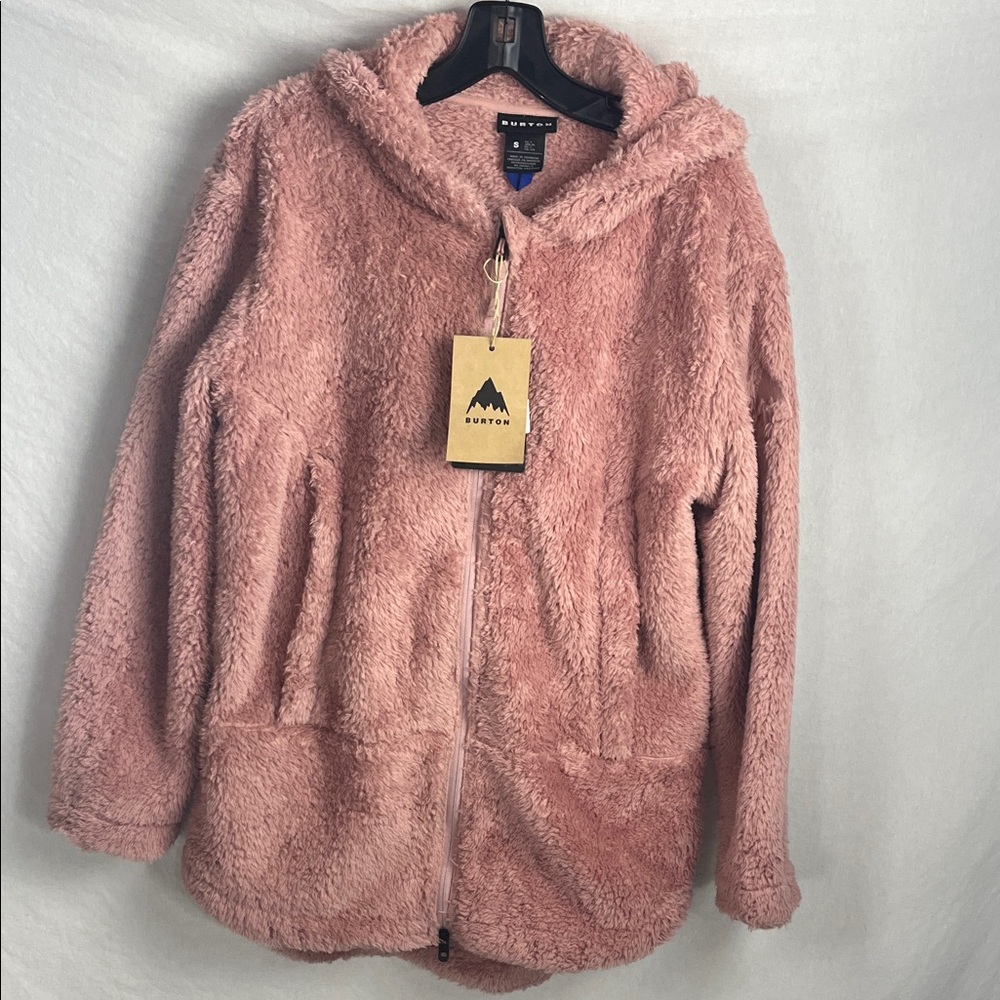 Burton Soft Pink Teddy Jacket small new